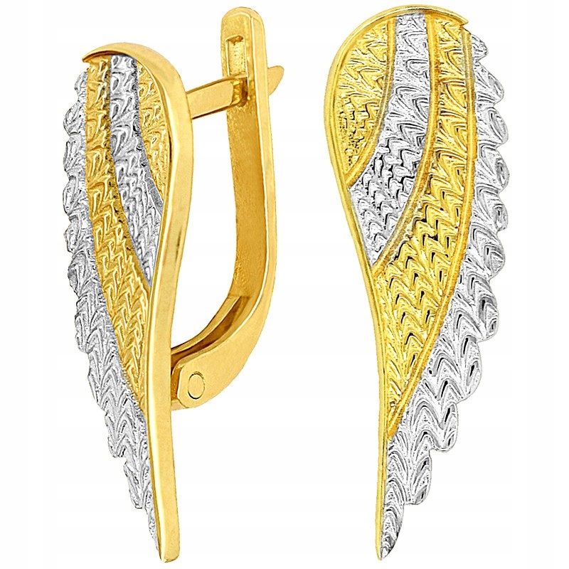 Złote kolczyki Skrzydła Anioła New Angel próba 585 Kod producenta EA5Z/086/MI/ang