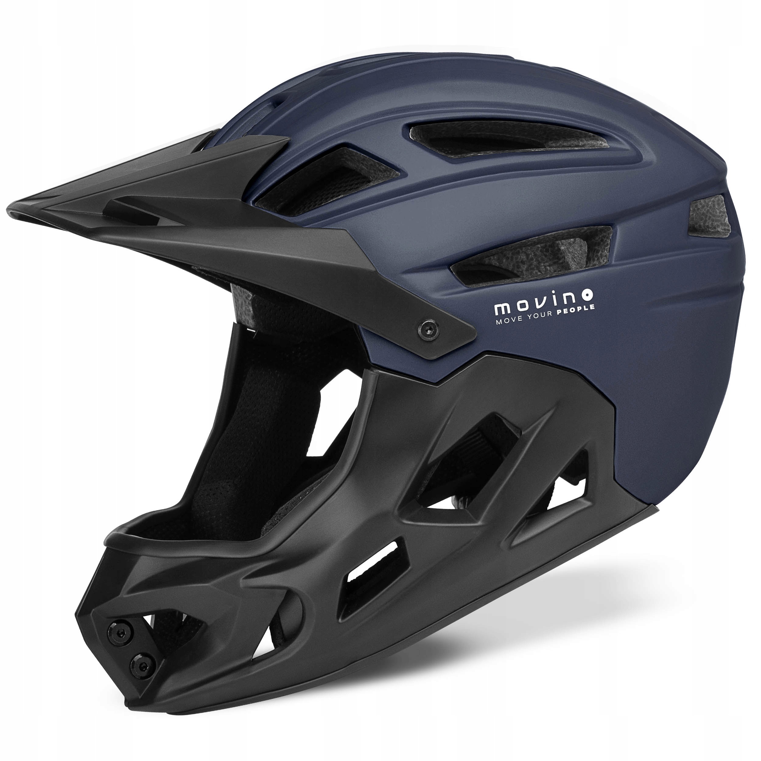 Kask Full Face Movino Edge 450g Mtb Hulajnoga Rolki 51-54cm In-mold
