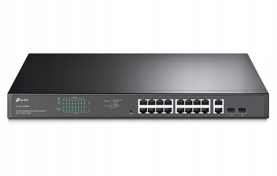 TP-Link TL-SG1218MPE easy smart switch 16x 10/100 1000Mbps 2x Sfp I