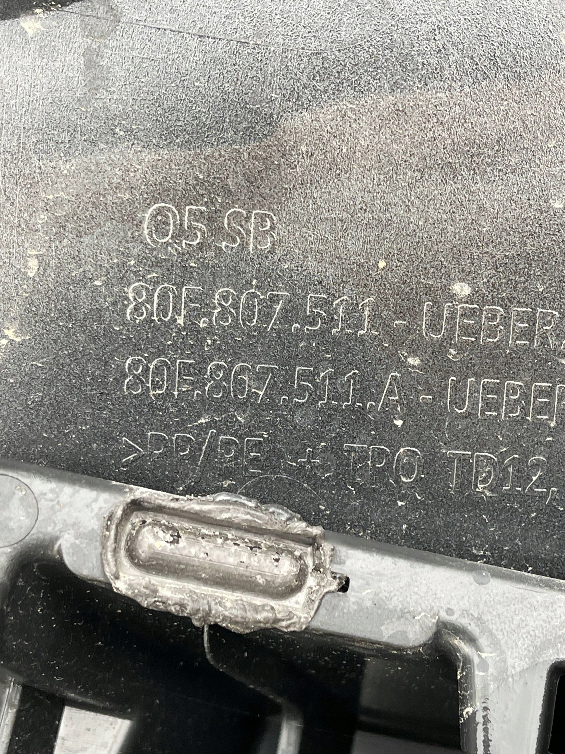 bumper rear part rear Audi Q5 II 80F SPORTBACK