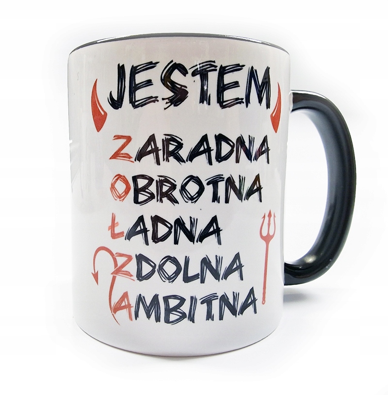

Kubek ceramiczny z nadrukiem Zołza