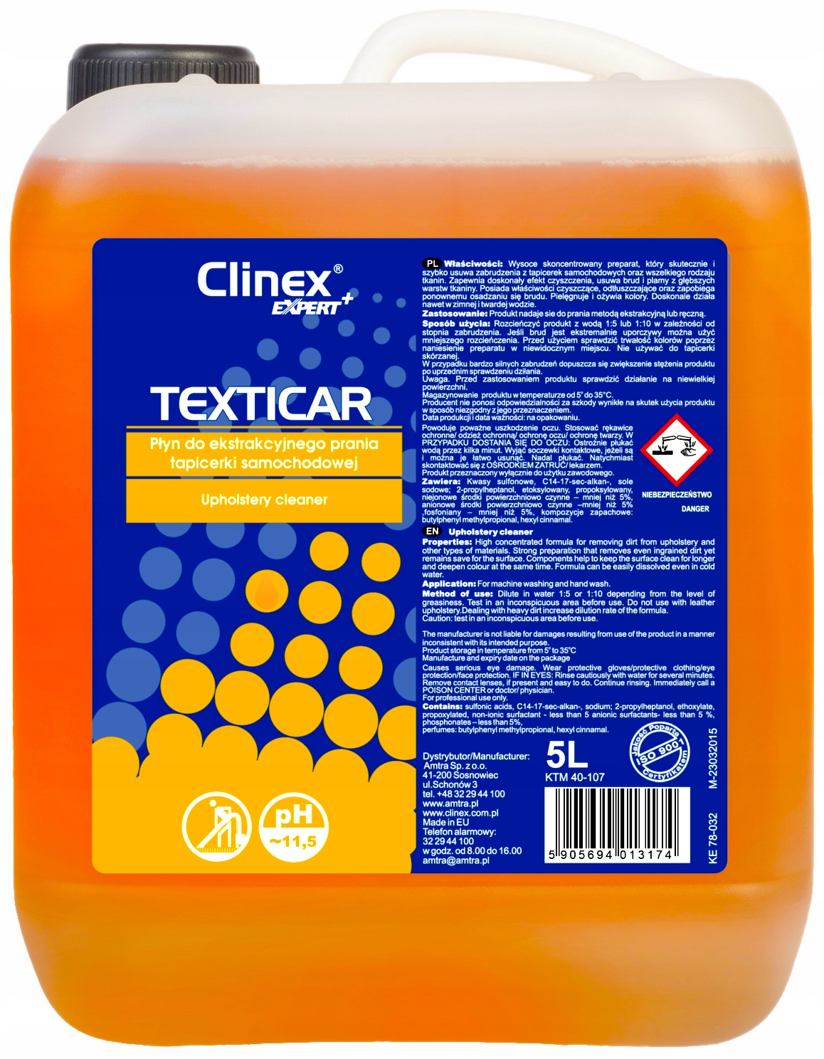 

Clinex Texticar do ekstrakcyjnego prania tapicerki