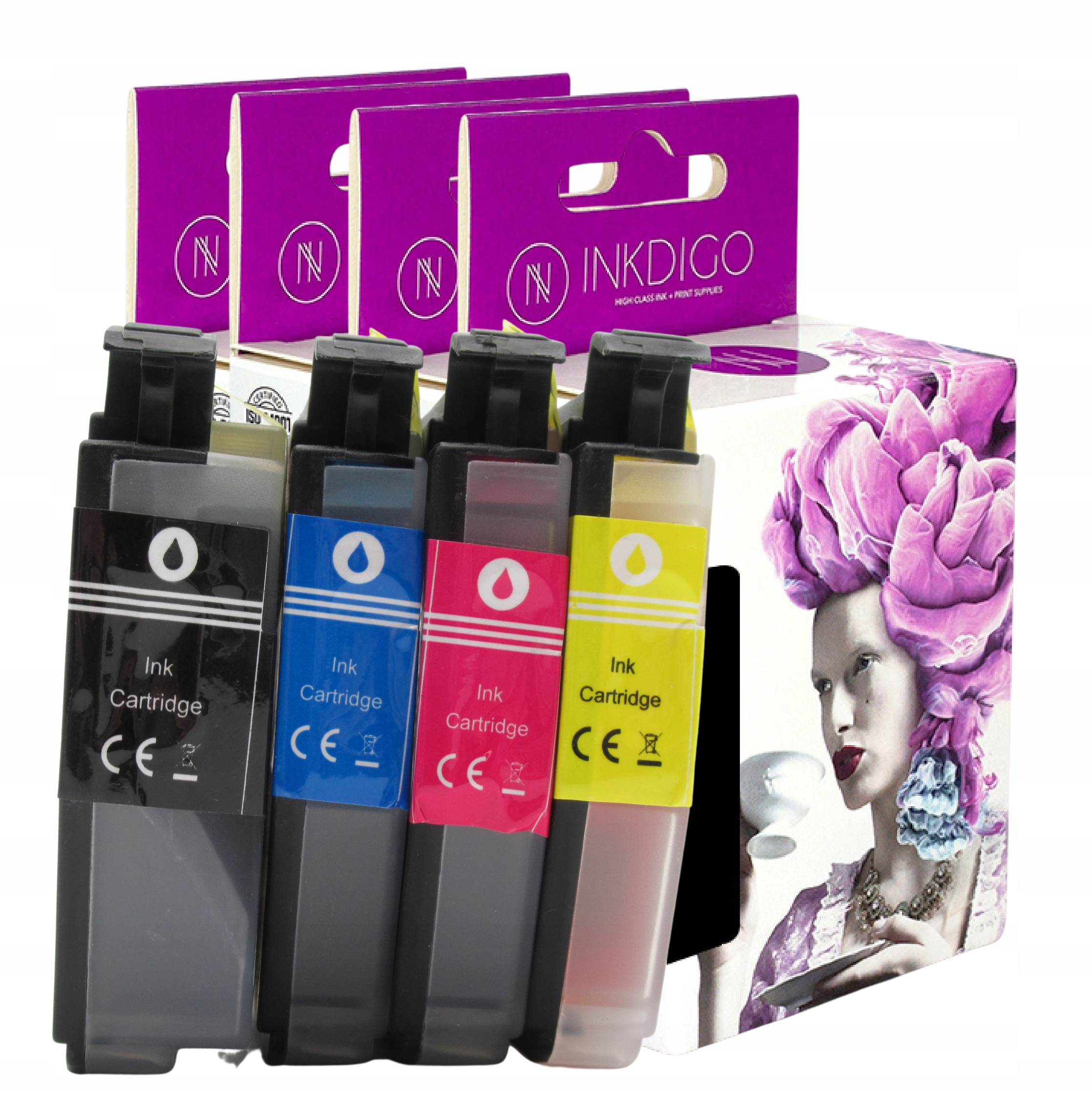 

4x Tusze do Brother LC3211 LC3213 DCP-J572DW J772