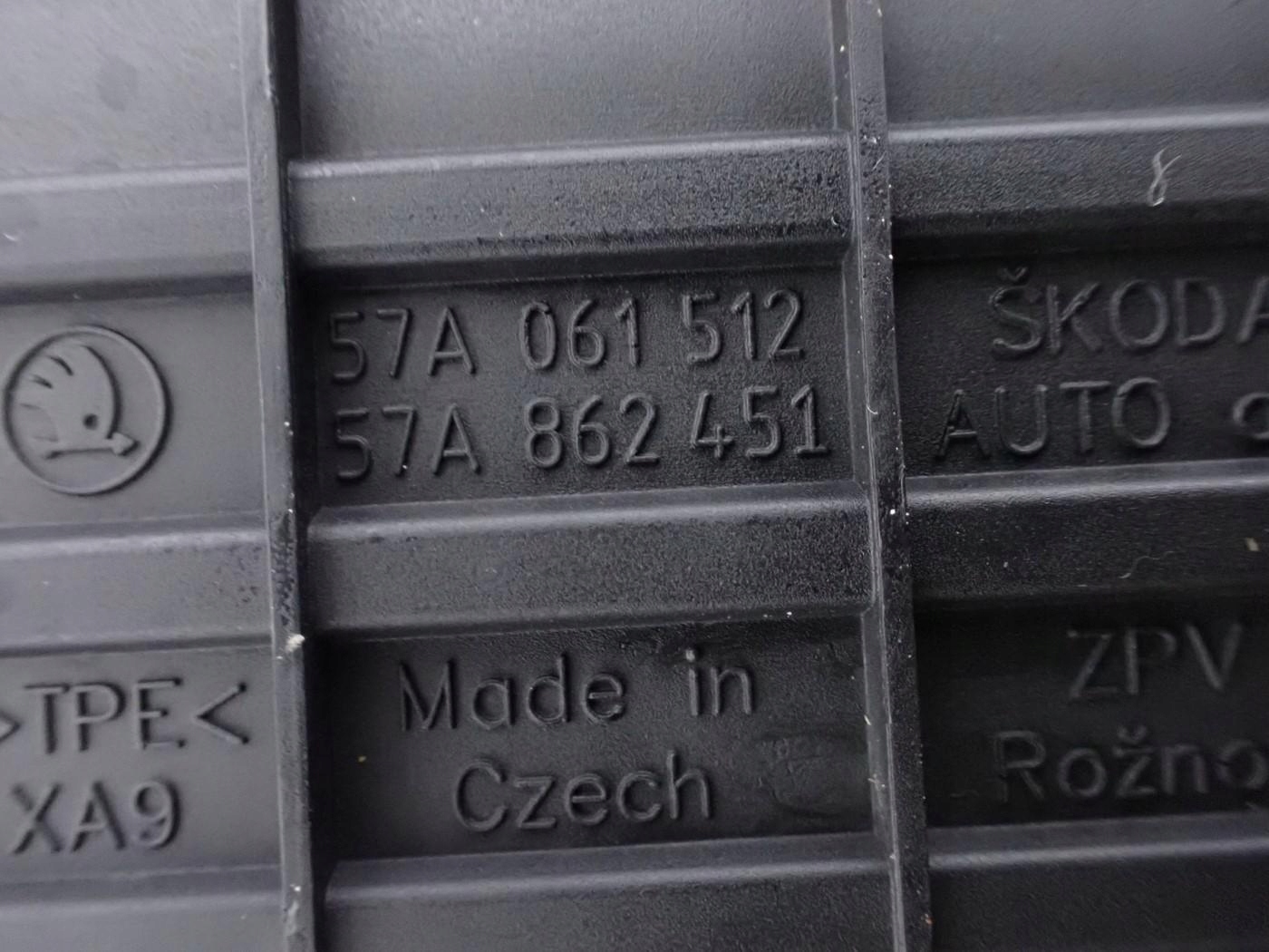 Коврики европа оригинал 57B061502 SKODA KAROQ 19R