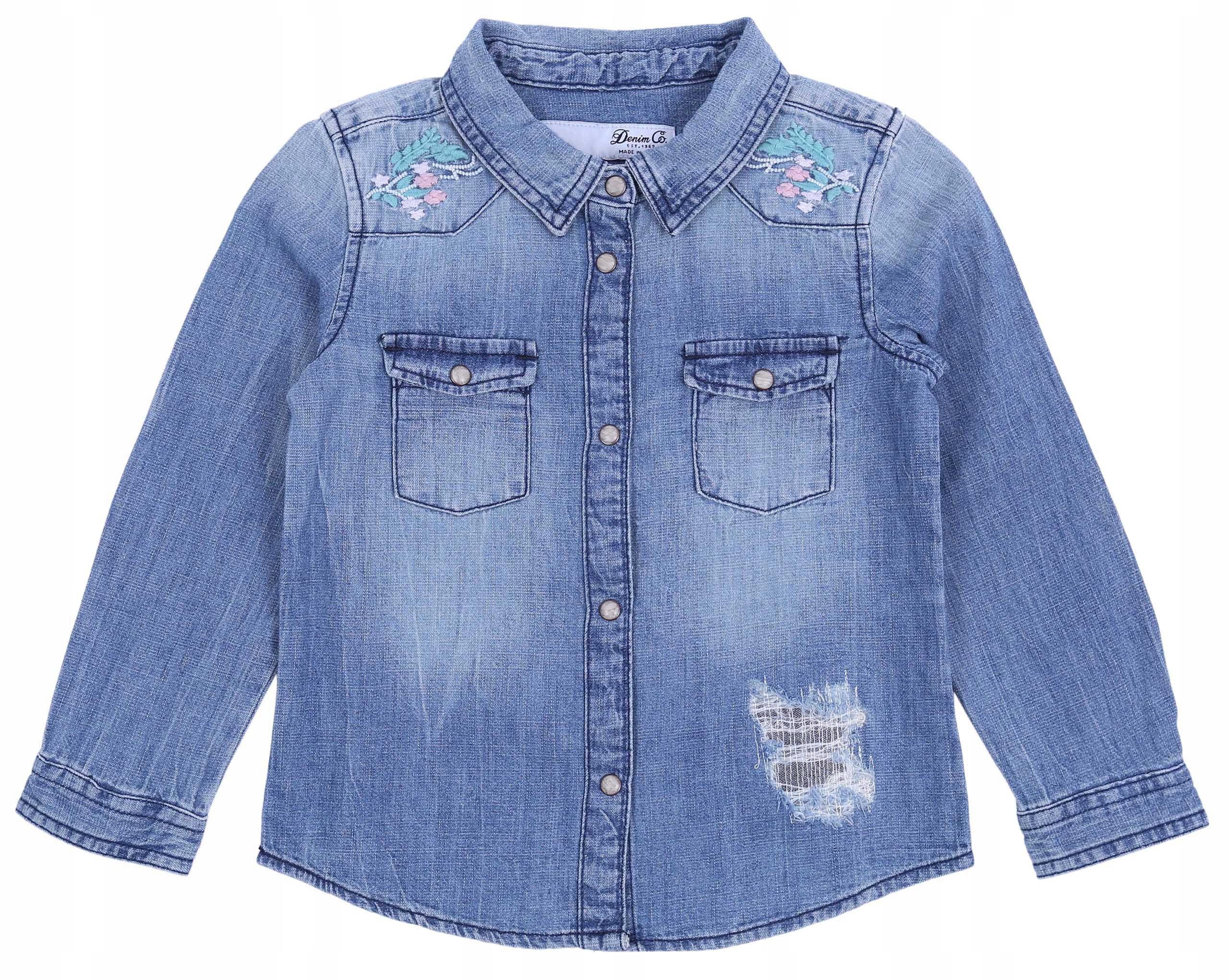 

Niebieska koszula na zatrzaski Denim Co. 146 cm