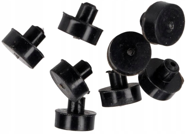 8x GUMKA STOPKA POD RUSZT PŁYTY GAZEWEJ AMICA Kolor dominujący czarny