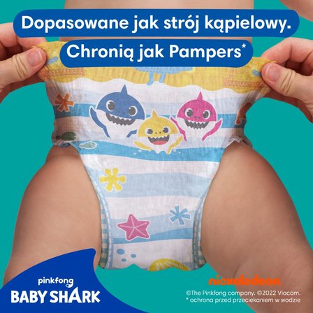 PAMPERS SPLASHERS PIELUSZKI DO PŁYWANIA PIELUCHY DO WODY 14-18kg 30 szt Wyrób medyczny nie