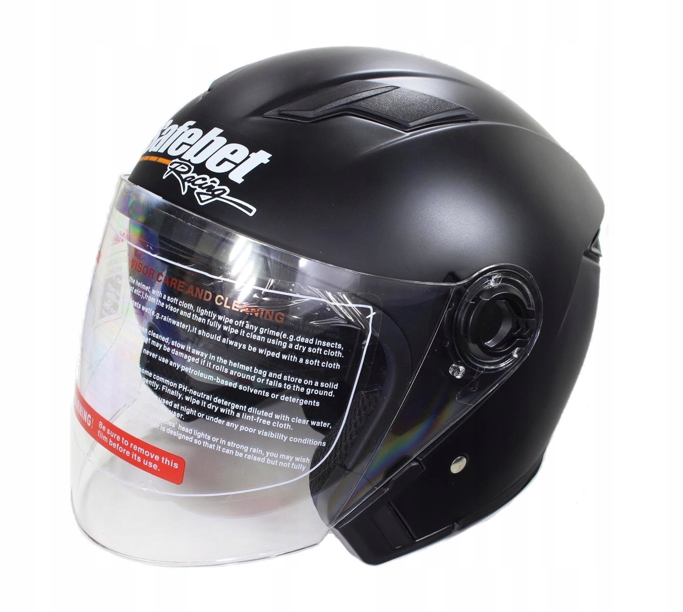 Kask Motocyklowy Otwarty Jet Na Skuter Quad Motor Hulajnoga Gokart Blenda