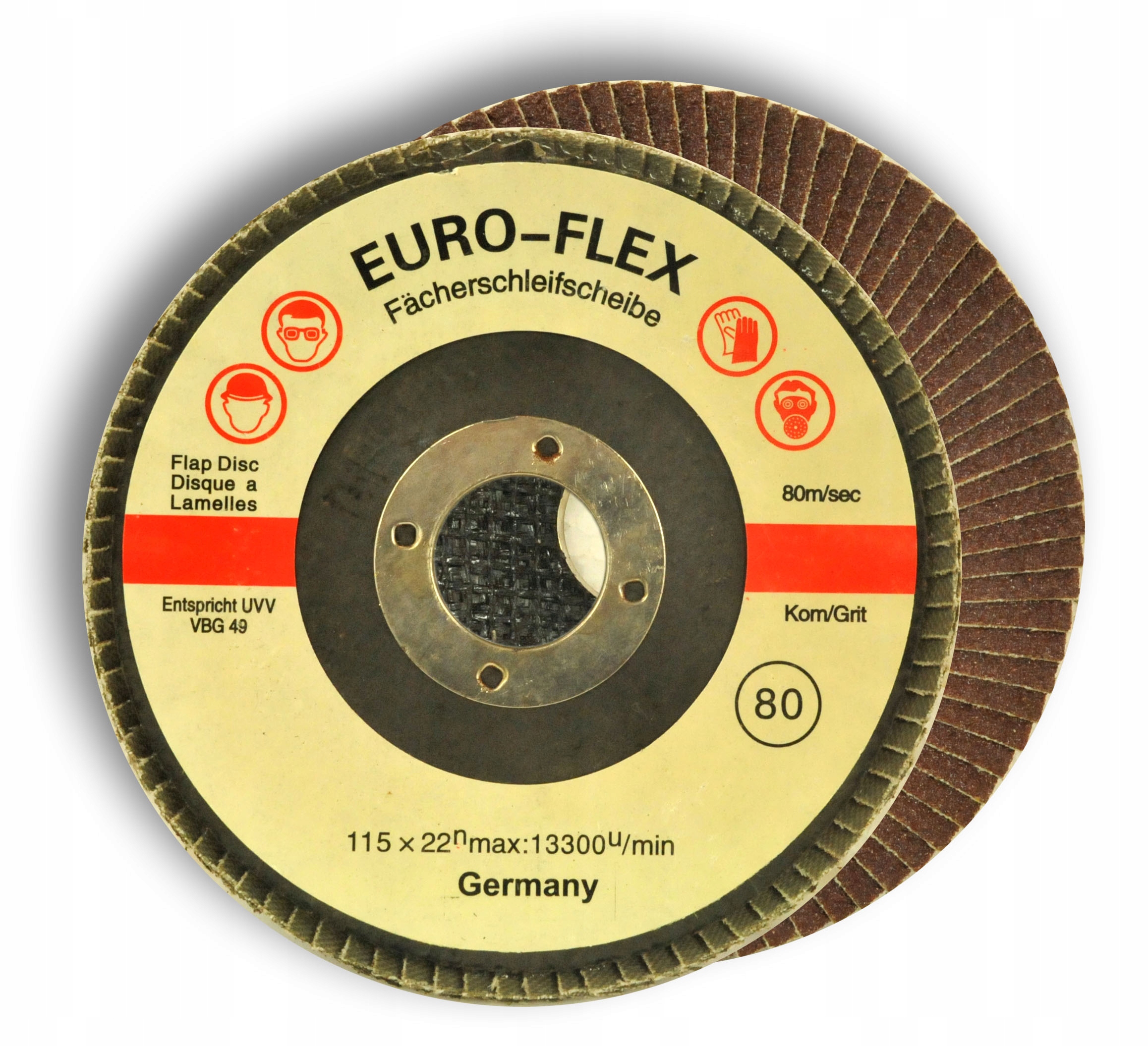 

Tarcza szlifierska listkowa metal 115mm grad 80