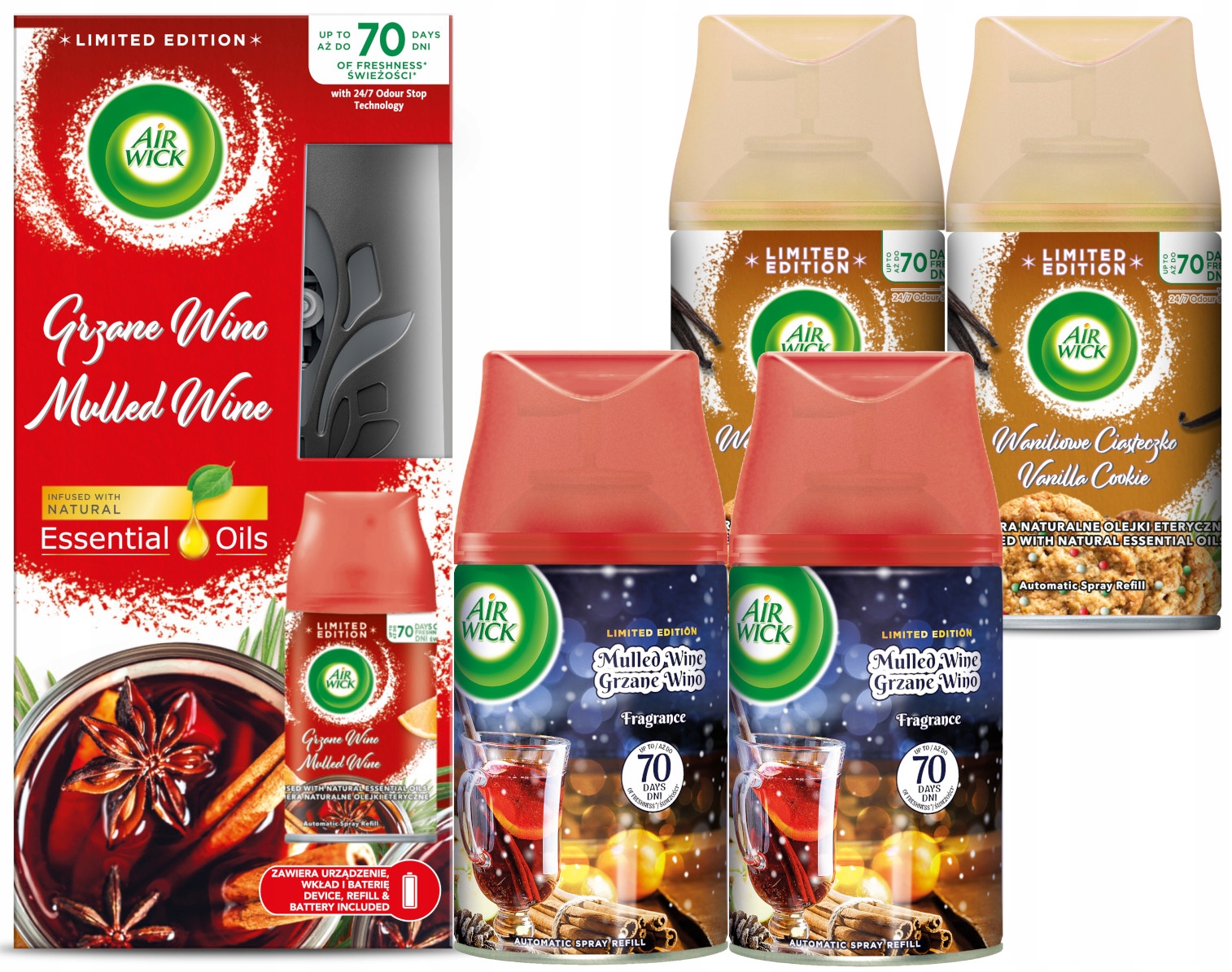 

Air Wick Freshmatic dyfuzor wkład 5 x 250 ml