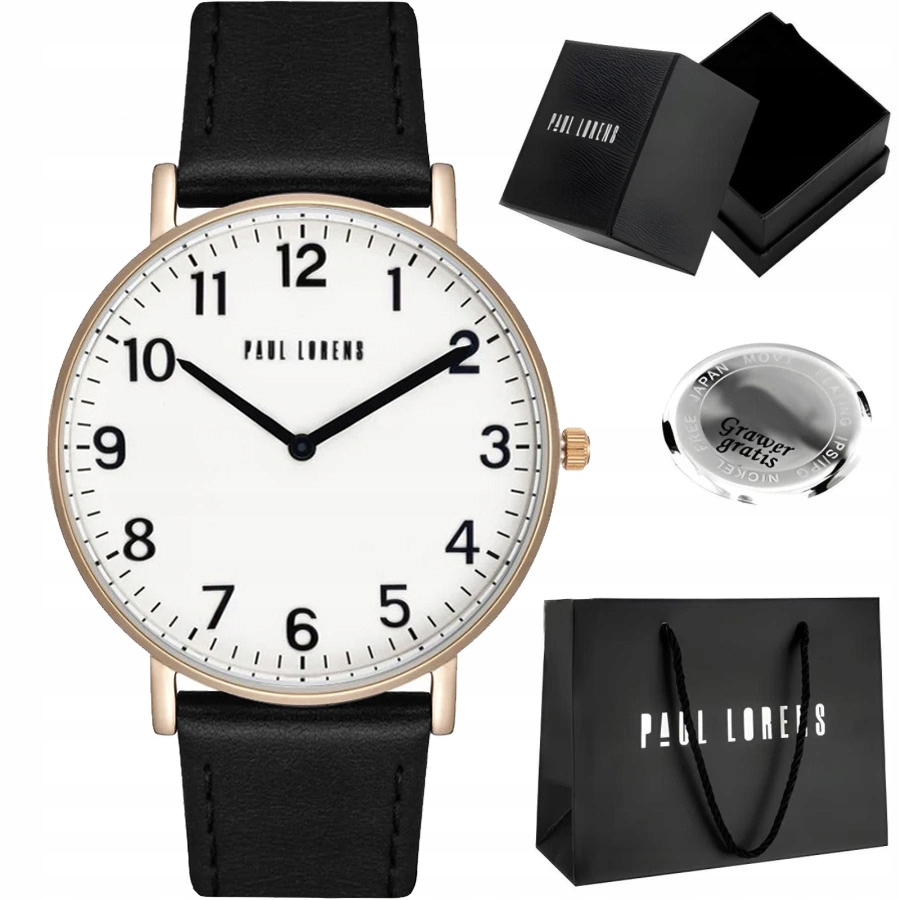Pánské hodinky Paul Lorens Erin Slim ideální k obleku Číslice Box