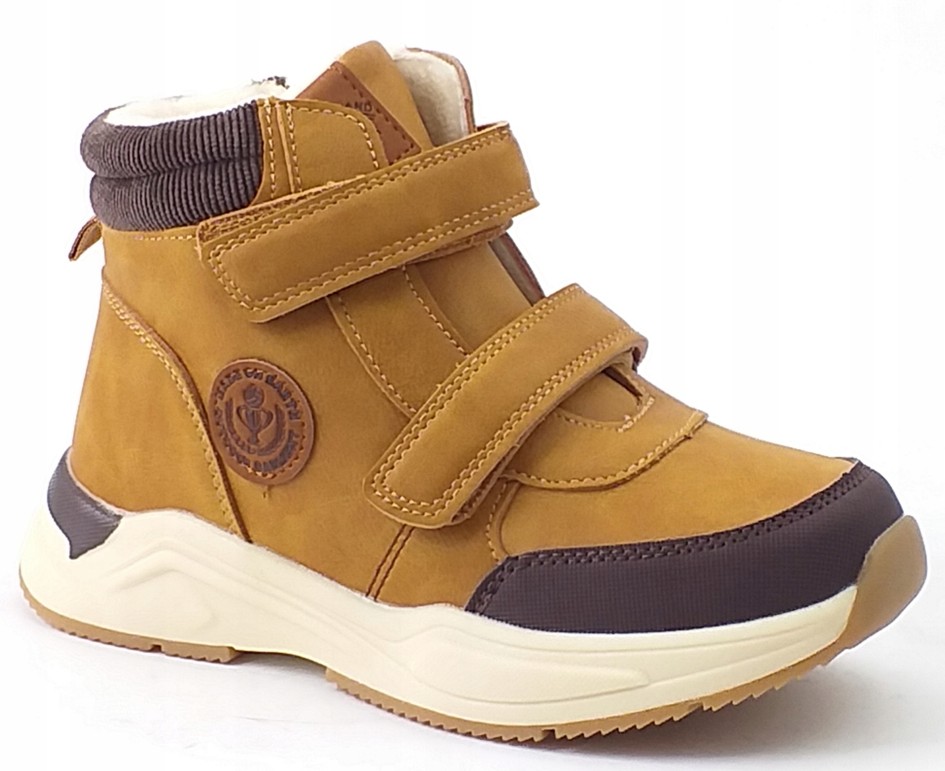 buty ZIMOWE chłopięce american 109/22 na rzepy CIEPŁE TRAPERY kamasze r 34