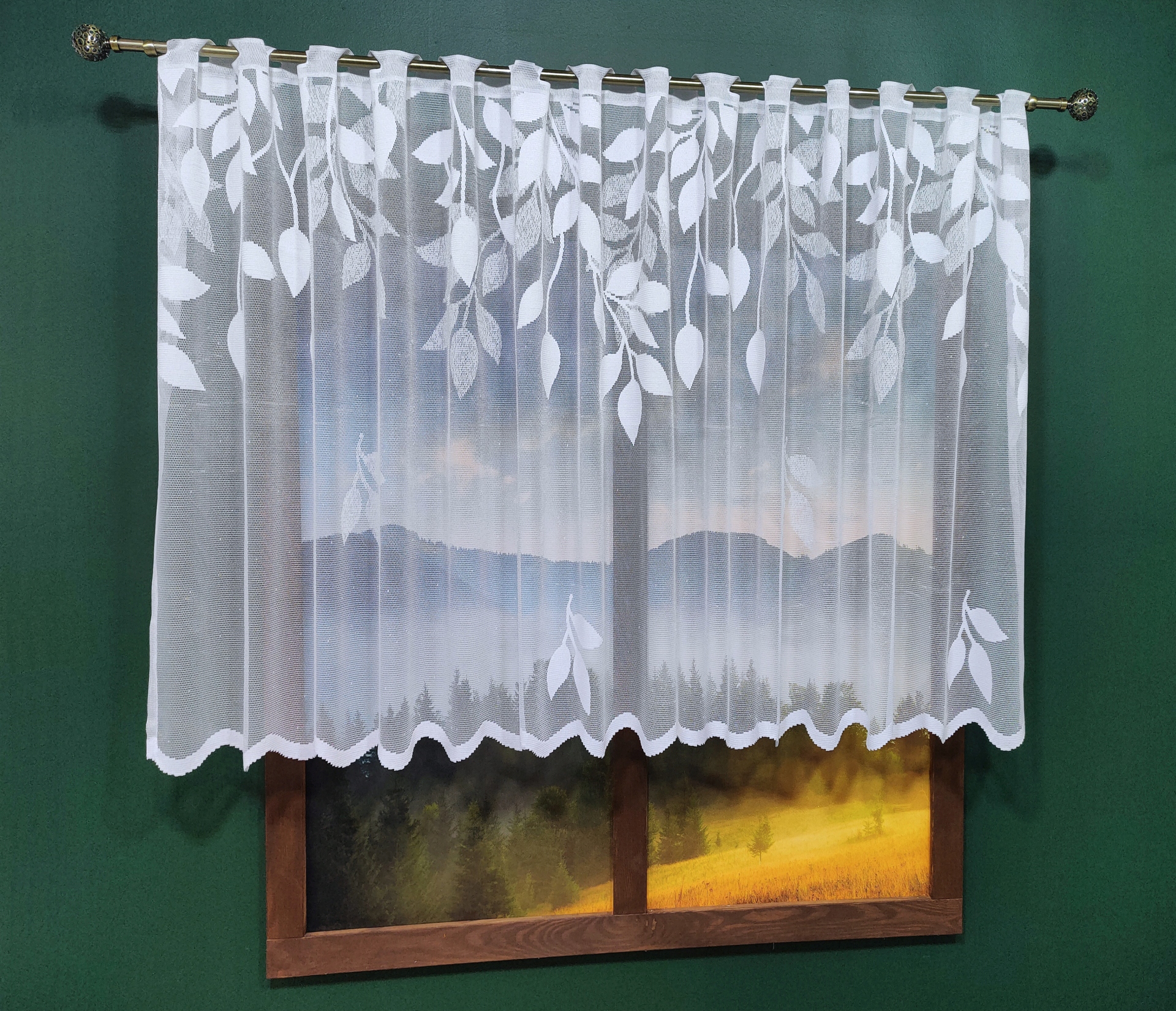 FIRANKI GOTOWA FIRANA ŻAKARDOWA NA PRZELOTKACH Marka Nav-Hess