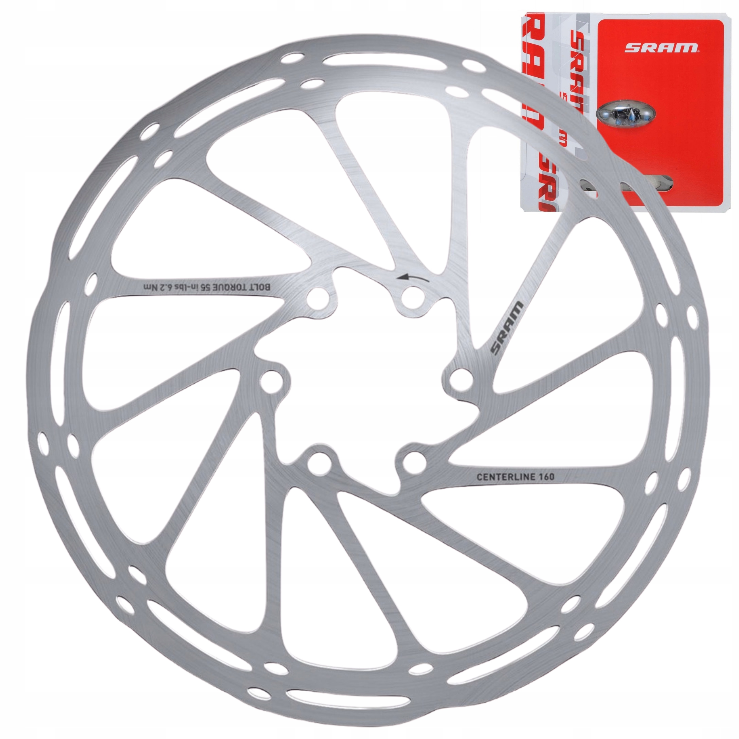 Oryginalna Tarcza hamulcowa Sram Centerline 200 mm 6 śrub Box Śruby