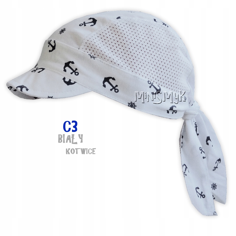 

Piratka chustka z daszkiem przewiewna Siatka 46-56