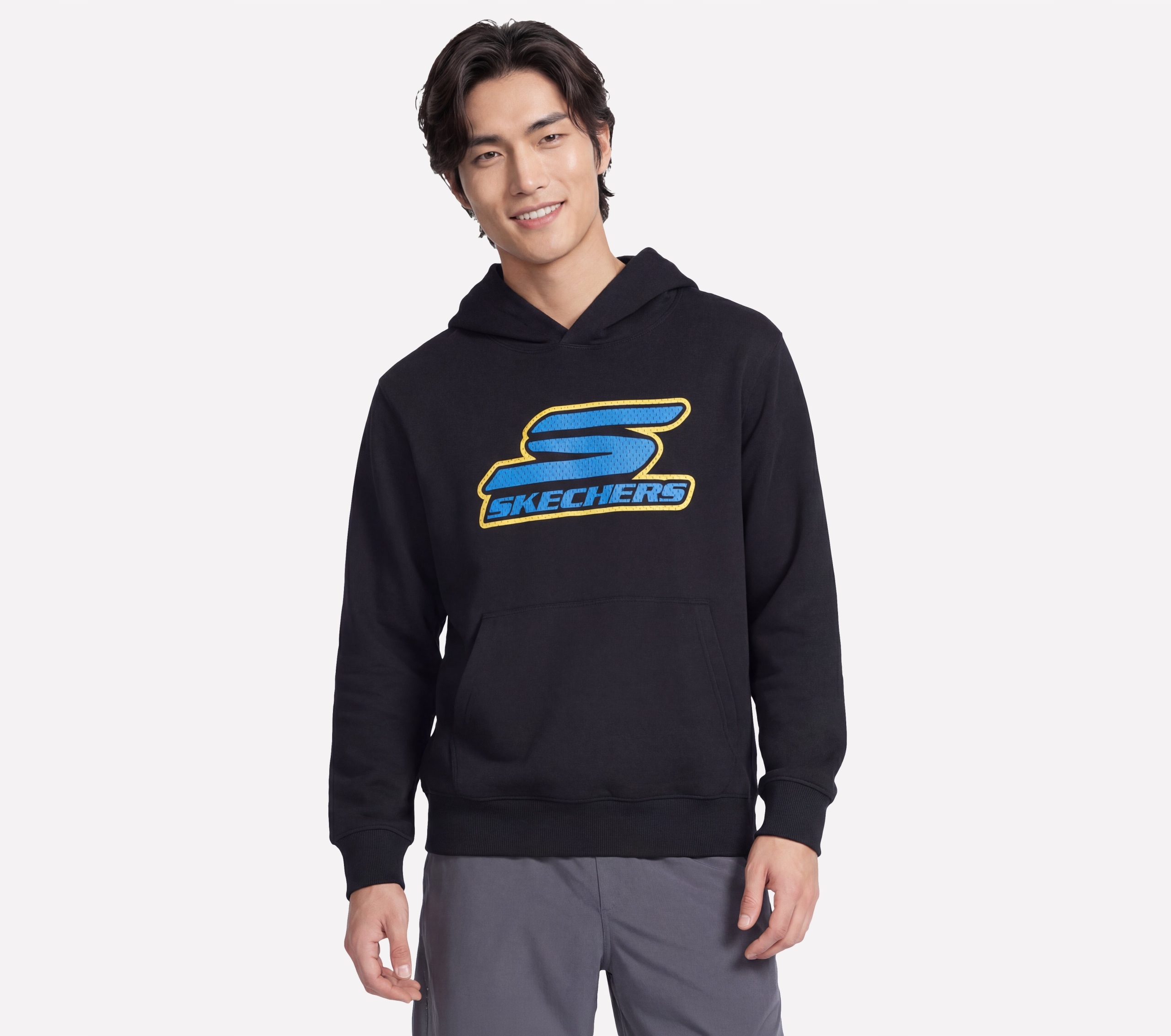Pánská mikina Skechers Skech-sweats Nitro Hoodie černá HD95 Blk