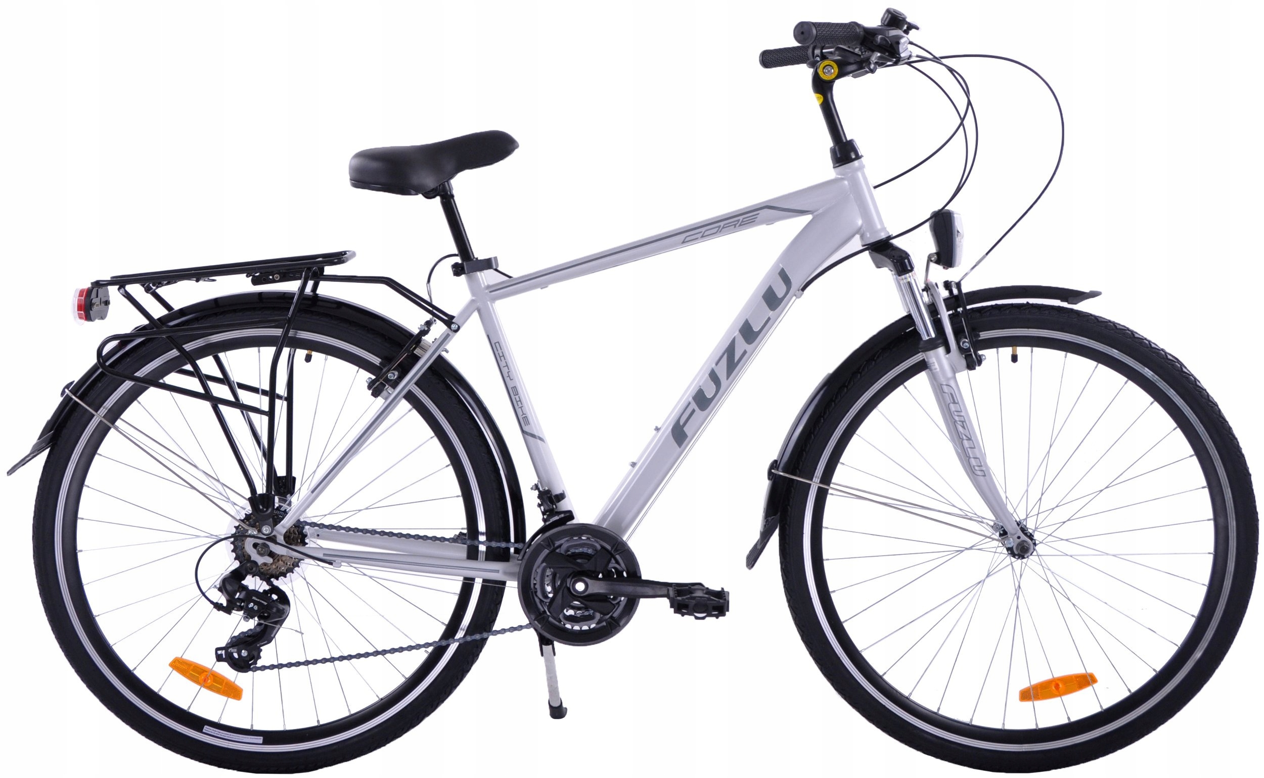 Rower trekkingowy Fuzlu Core męski amt srebrno-szary 19"