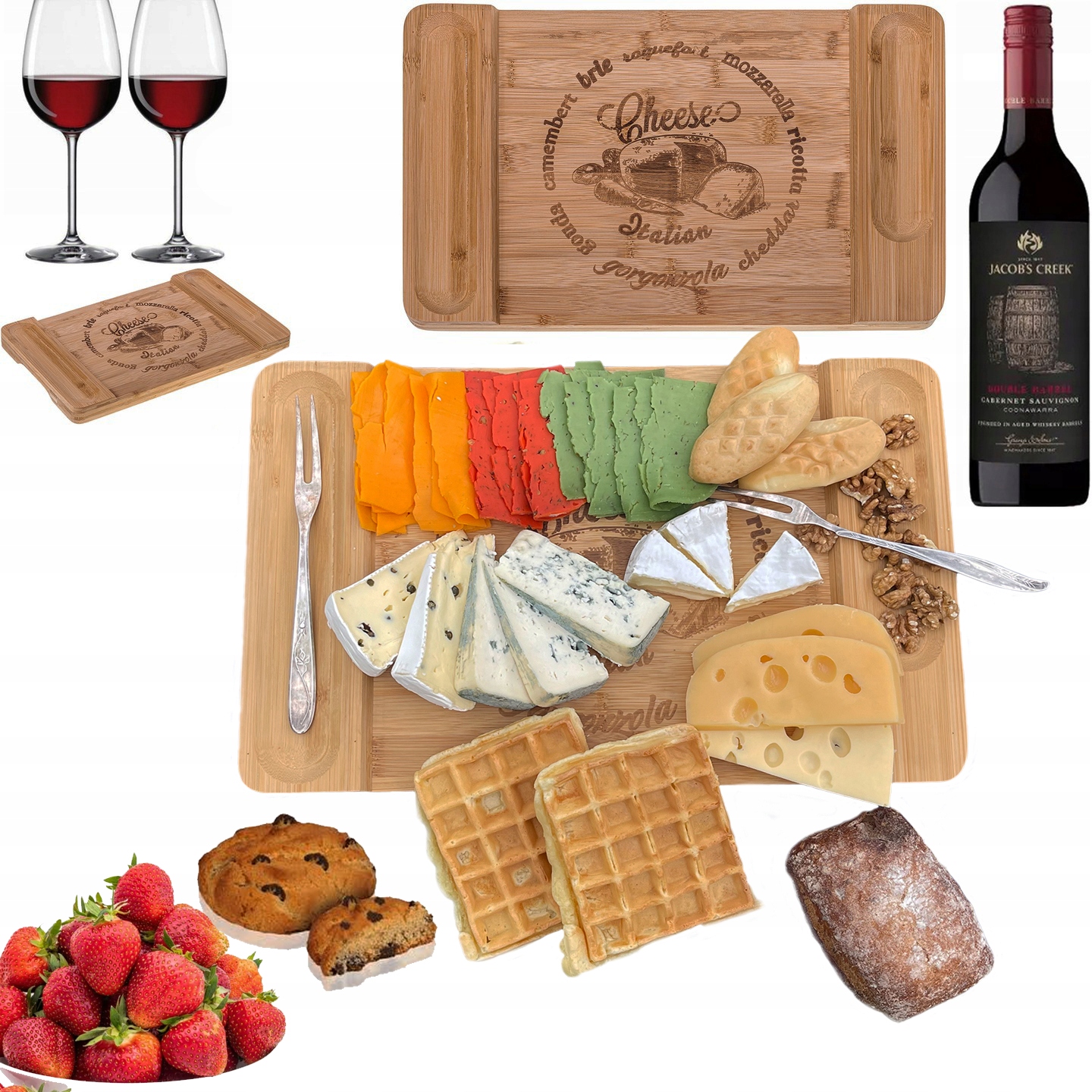 BAMBUS DESKA DO SERÓW PRZYSTAWEK PRZEKĄSEK PATERA