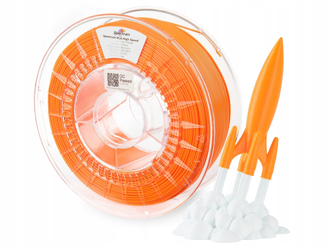 Filament Spectrum Pla High Speed Lion Orange Oranžový 1,75 mm 1 kg