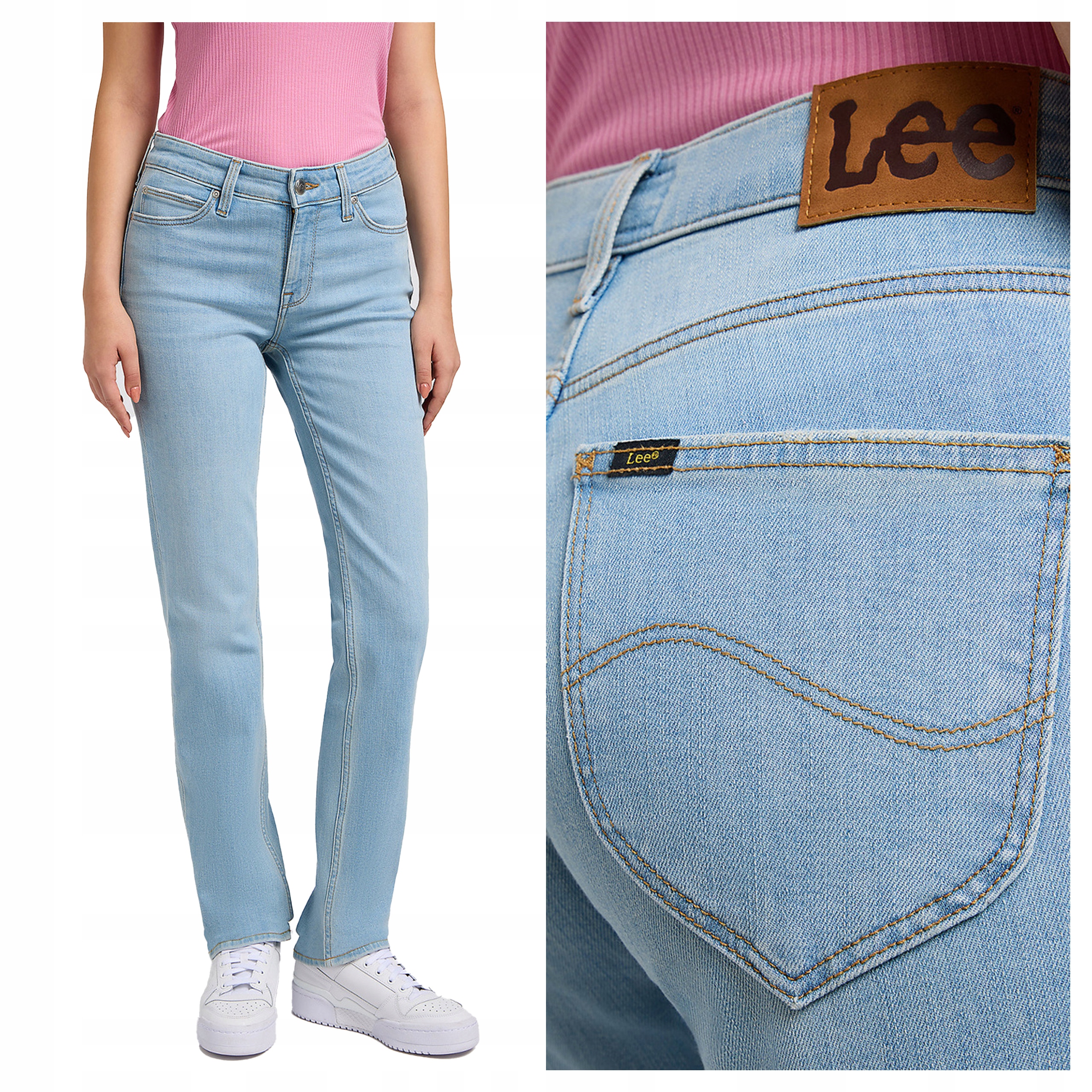 Lee Marion Straight W28 L33 Dámské džíny Jednoduché