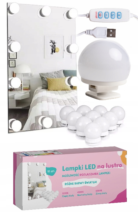 

Lampki Światełka Led Na Lustro Do Toaletki Makijaż