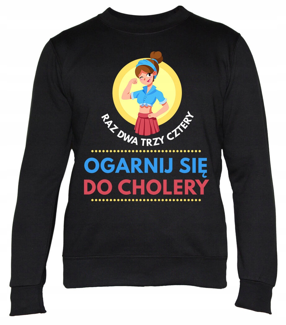 Dámská Mikina One Two Three Get Your Things Together černá M