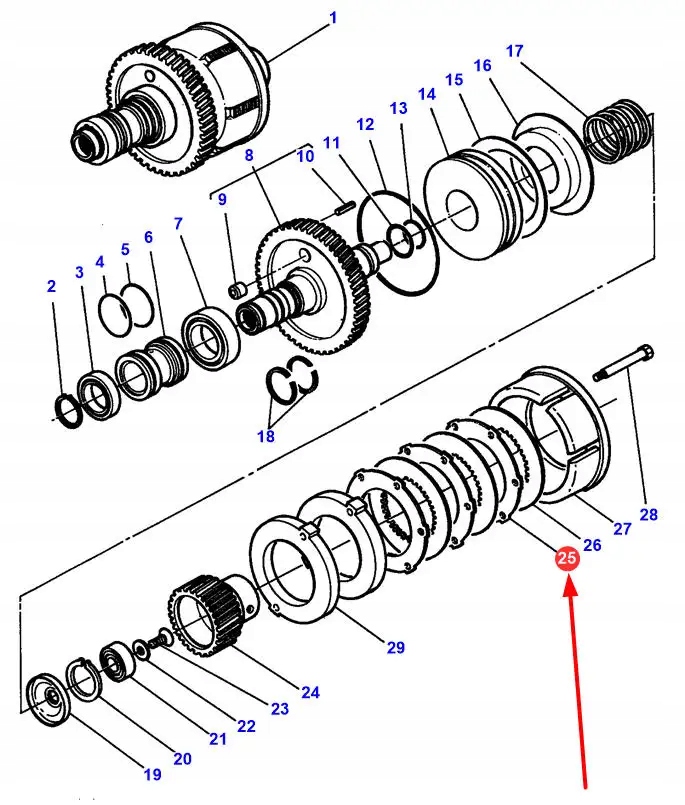 3387346M1 Tarcza cierna Numer katalogowy części AC3387346M1