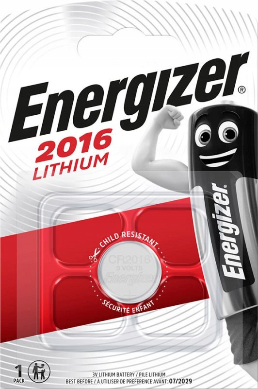 Specializovaná Lithiová Baterie Energizer CR2016 Blister 1 Ks 10 ks