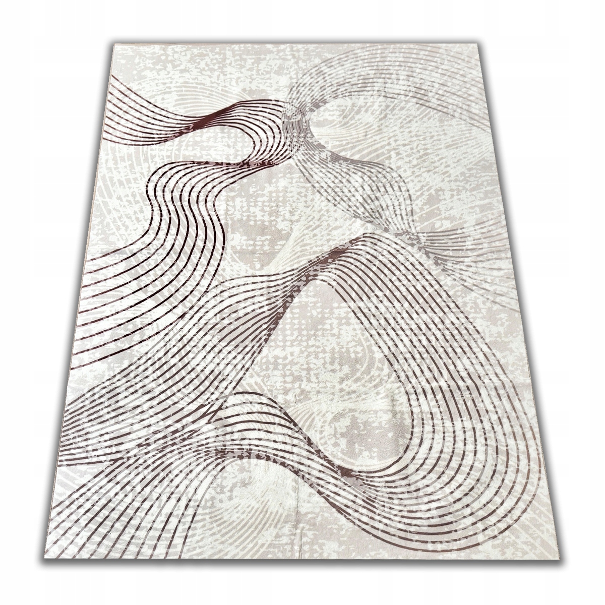 Koberec Béžový Do Obývacího Pokoje 120X160 Měkká Struktura Teplý Vnitřek Krátký Vlas