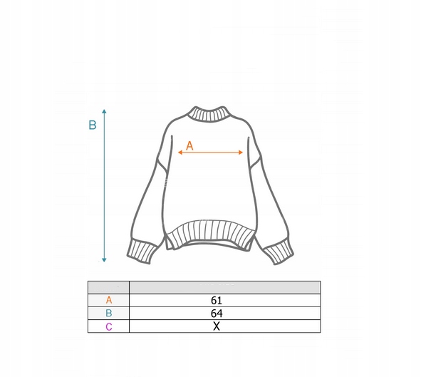Modny SWETER Oversize Sweterek Dużo Kolorów Rozmiar 3XL