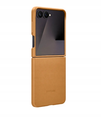 Samsung Kindsuit Sztuczna Skóra Back Cover Brązowy Samsung Galaxy Z Flip 7