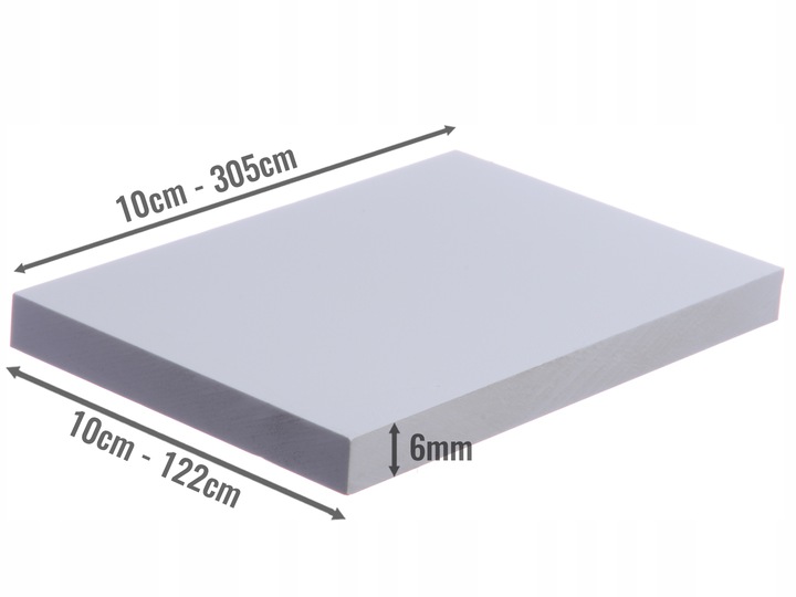 PŁYTY PCV TWARDE - 6mm - Na Wymiar Kod producenta 4557568456