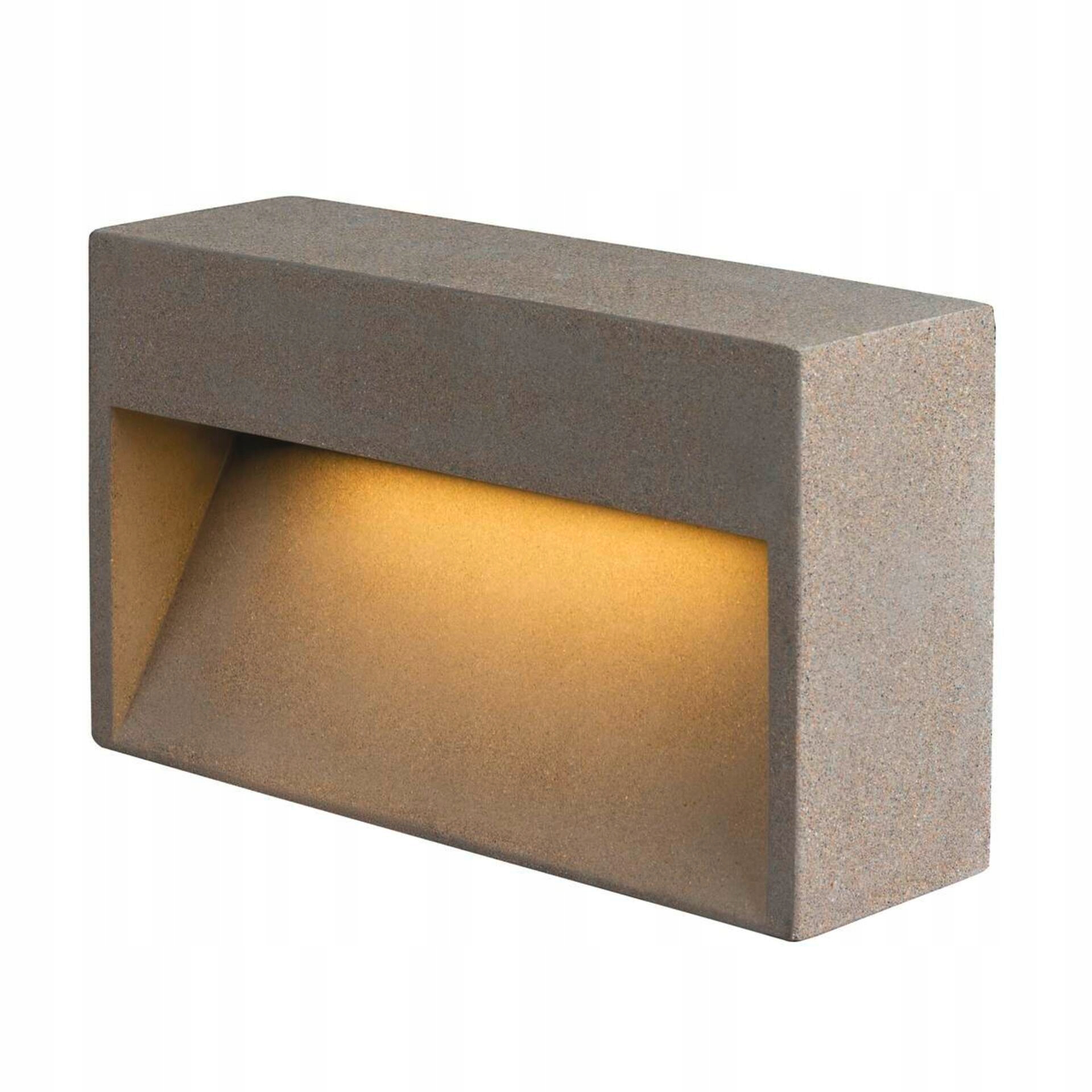 Nástenné svietidlo Slv Concreto L Wl betón šedá 12W 470lm 3000K IP65