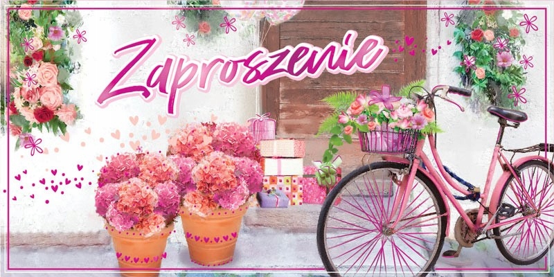 Zaproszenie na imprezę ogólne zestaw 10 szt ZAB158