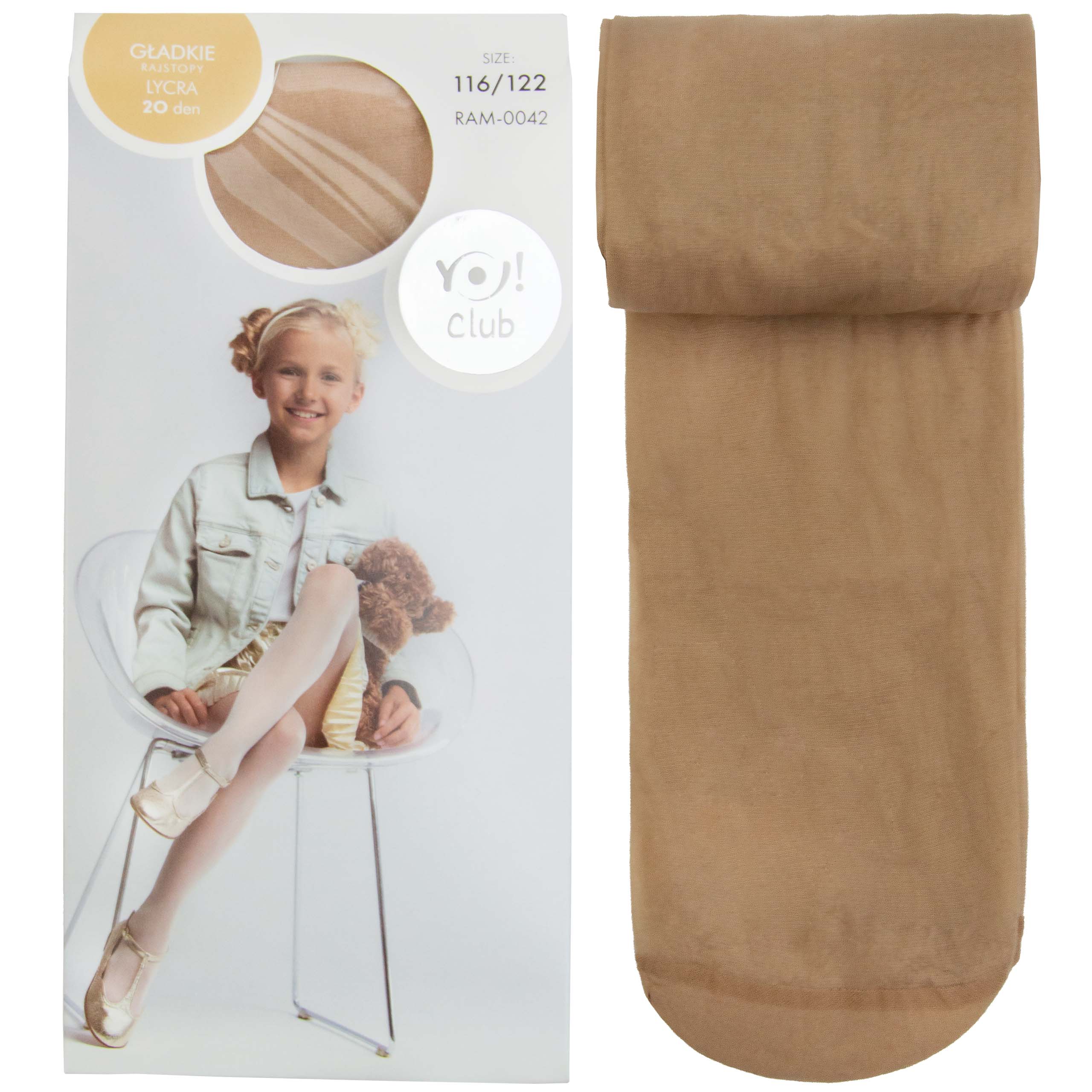 RAJSTOPY 20 DEN cienkie z lycry CIELISTE 146