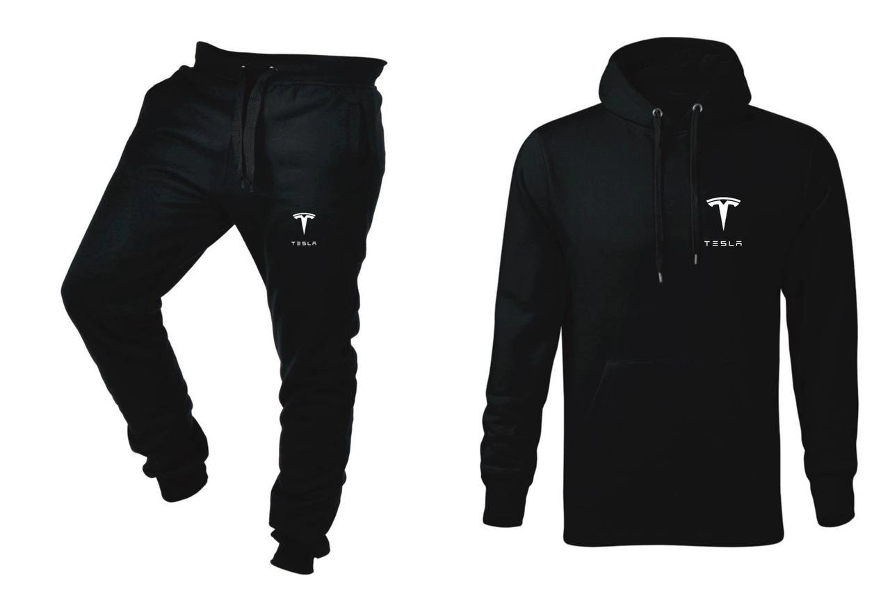 Tepláková Souprava Teplákovka Tesla Mikina A Kalhoty Černá L