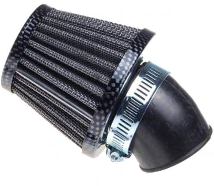 Filtr Powietrza 42 do 45 mm Stożkowy 45' Carbon Do Skutera Motocykla Quada