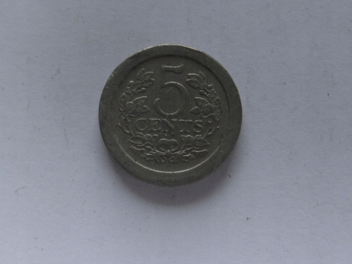 [11094] Holandia 5 cents 1908 r. st. 2-