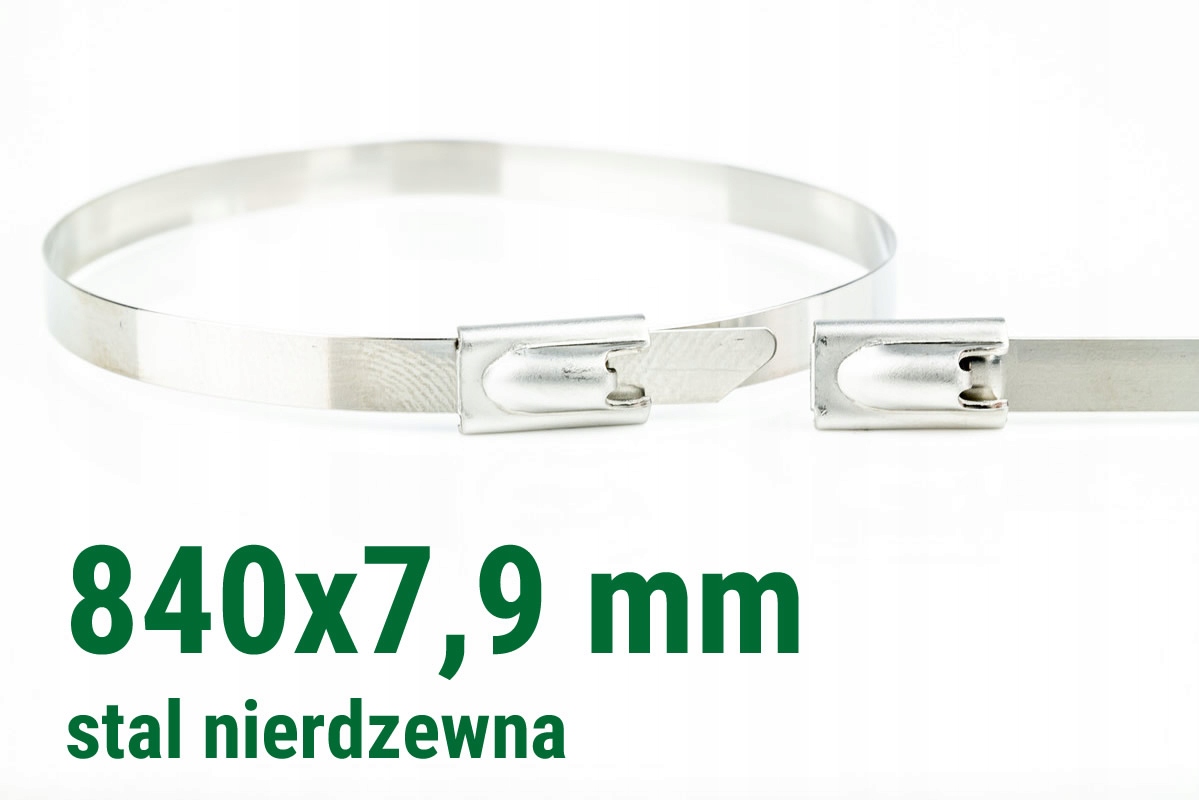 

Opaska zaciskowa stalowa nierdz 840 x 7,9 mm 10szt