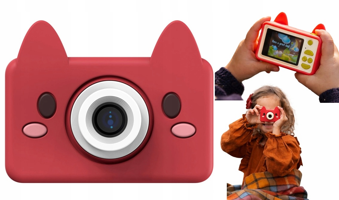 Digitální fotoaparát pro děti 24MP Video 1080p LCD 2" 32GB karta