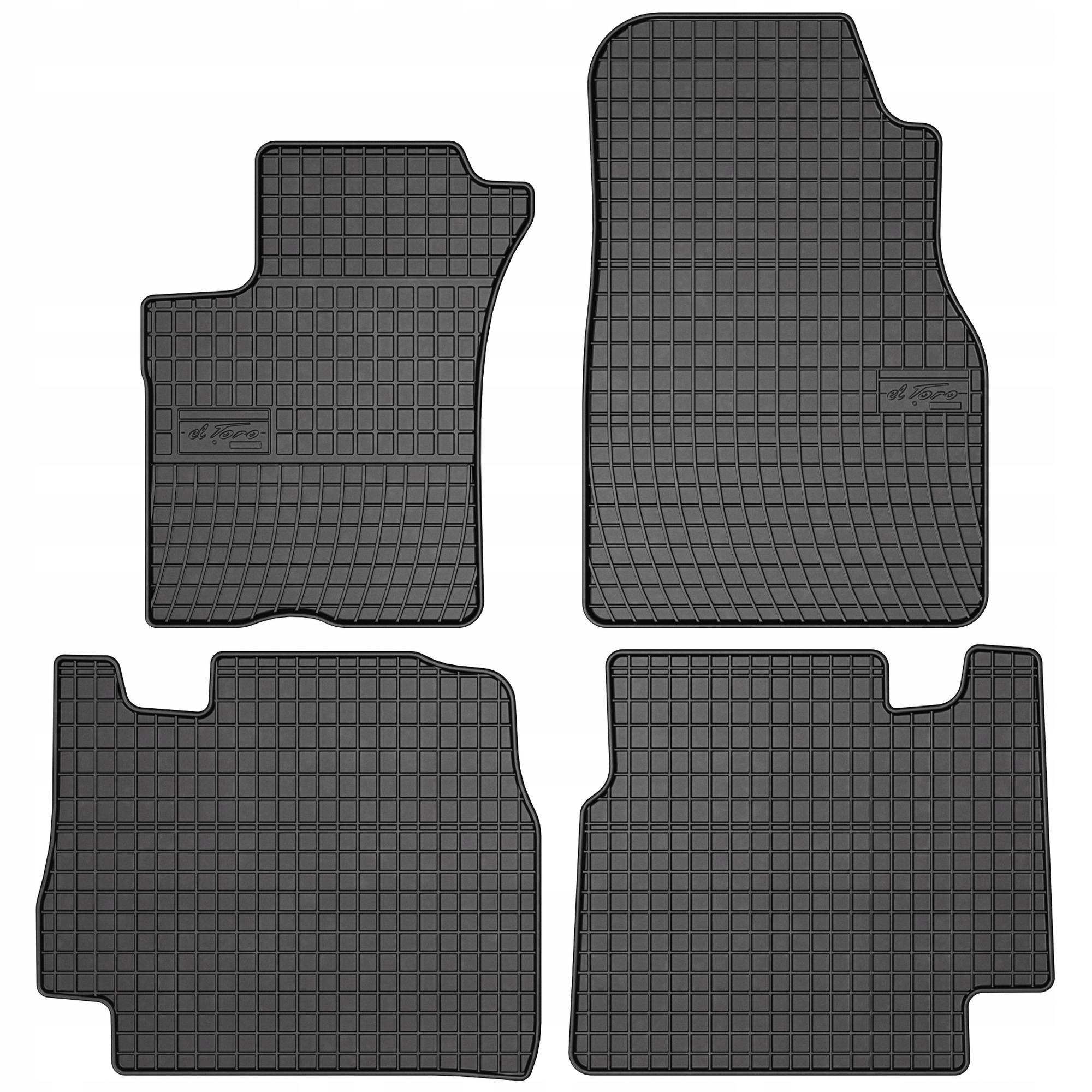 Gumové koberce černé Mercedes ML W163 2002-2005