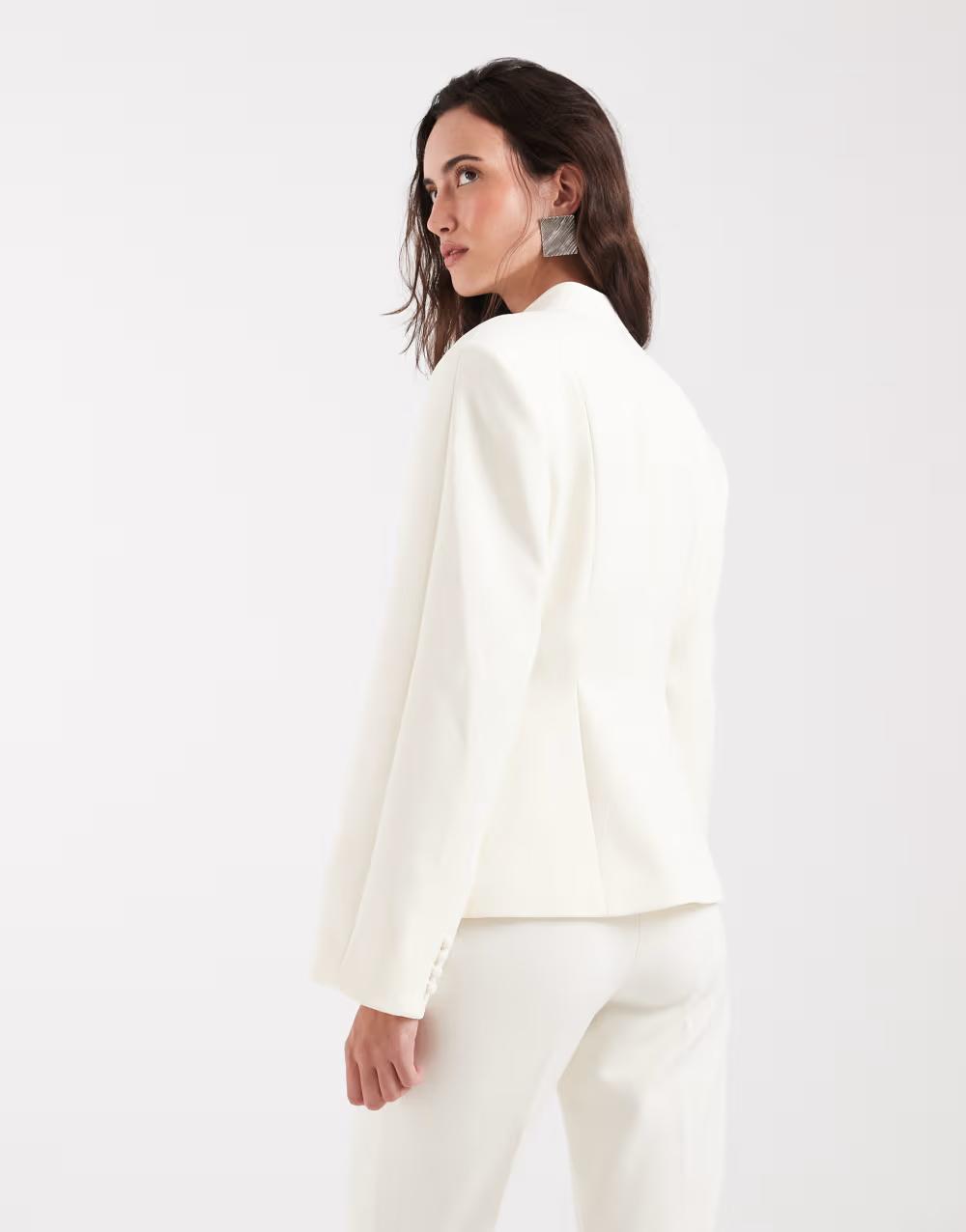 Asos Design Béžová Sako Dlouhý Rukáv B23 46