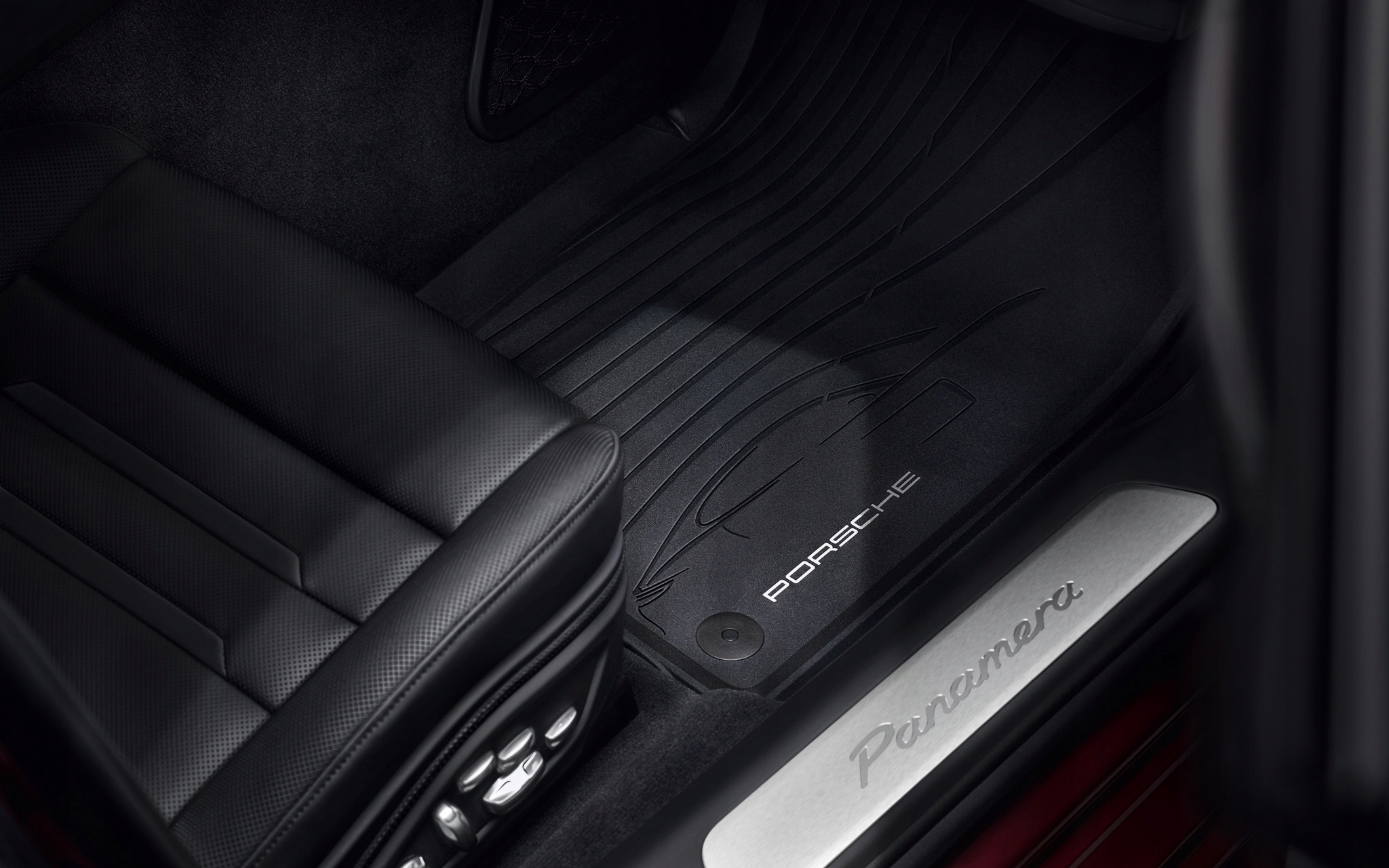 Dywaniki gumowe Porsche Panamera 971, 971-2, 2017-2024 czarne