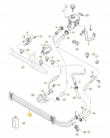95834706910 - РАДИАТОР ПАМЯТИ PORSCHE CAYENNE II 4,8