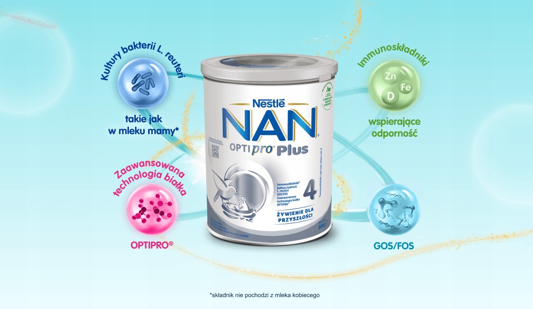 NESTLE NAN OPTIPRO PLUS 4 JUNIOR 800g Gramatura 800 g