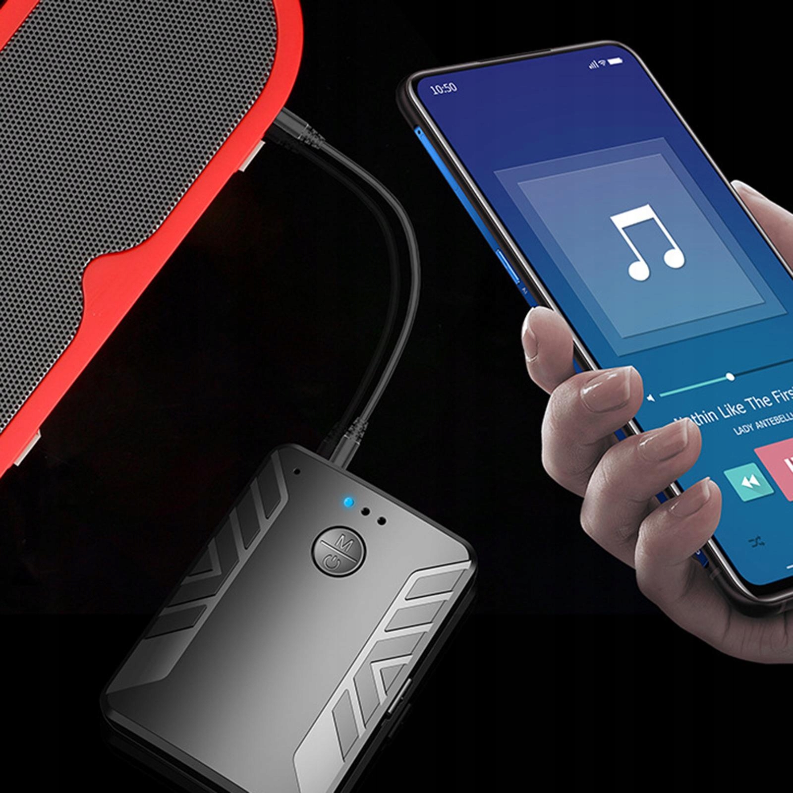 Nadajnik i odbiornik Bluetooth Adapter do Model System dźwiękowy Widoczny wyświetlacz LCD