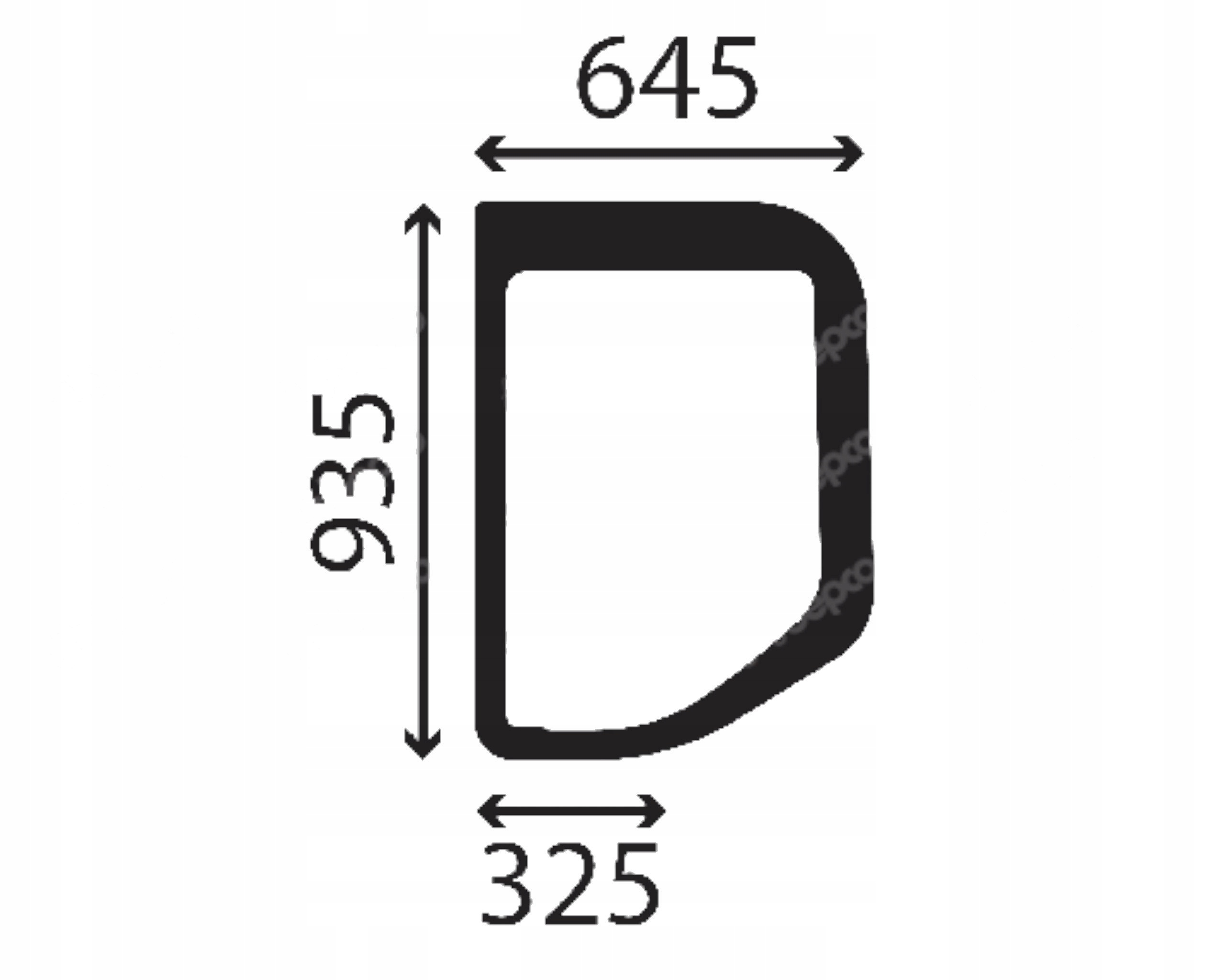 Volvo sklo boční levé 14633947 (3668)