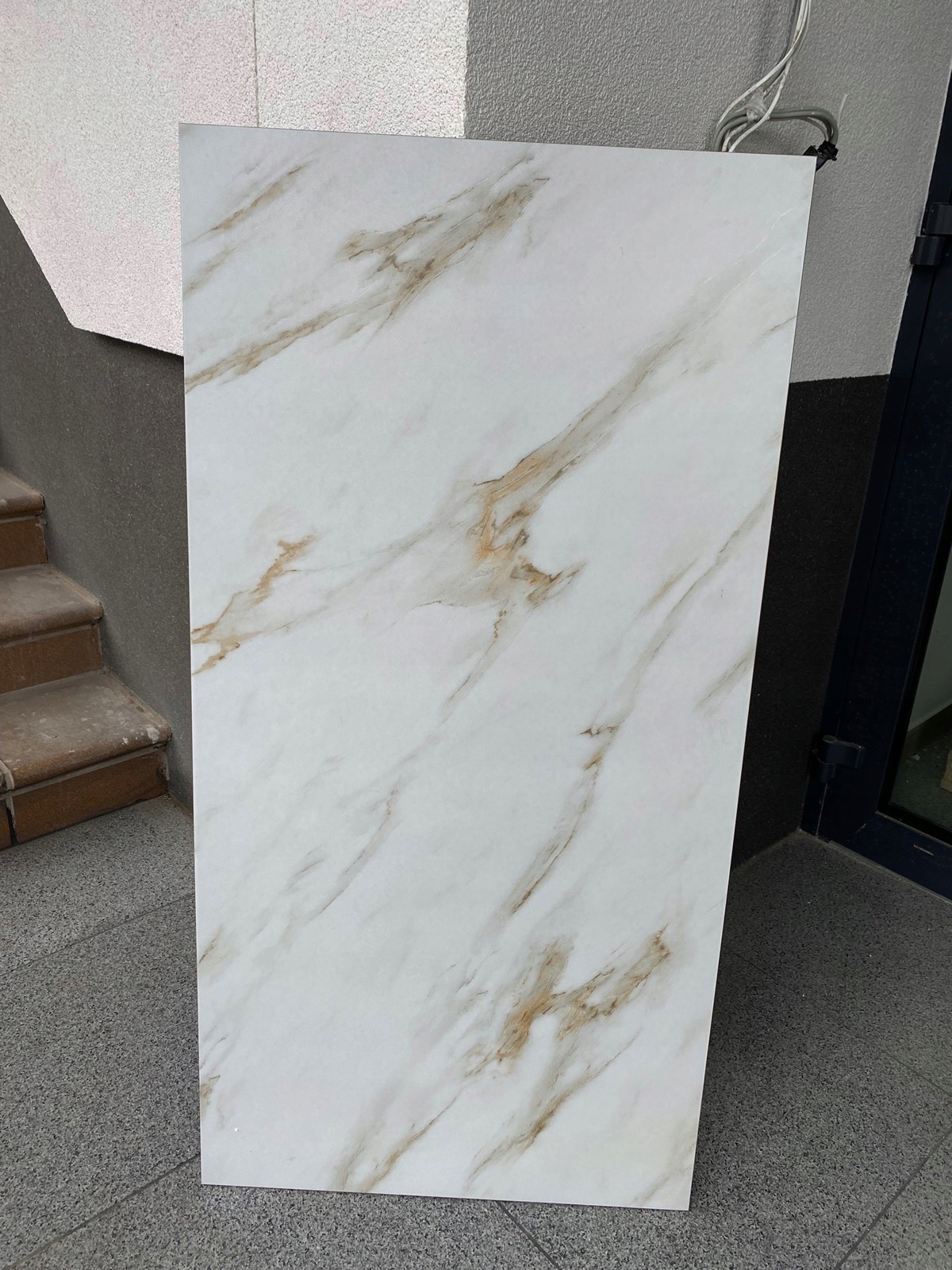 Gres marmur calacatta gold 60x120 nowość Wykończenie matowe