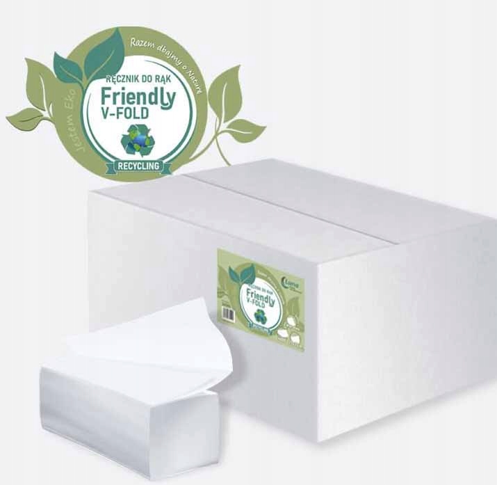 Skládací ručník V-fold 4000 Luna Friendly 23x21 pro podavače 2v20 kusů