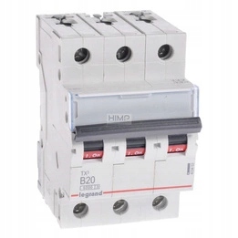 Nadproudový spínač 3P B20A S303 Legrand 403403